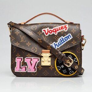 Louis Vuitton Monogram Canvas Patches Pochette Metis Bag